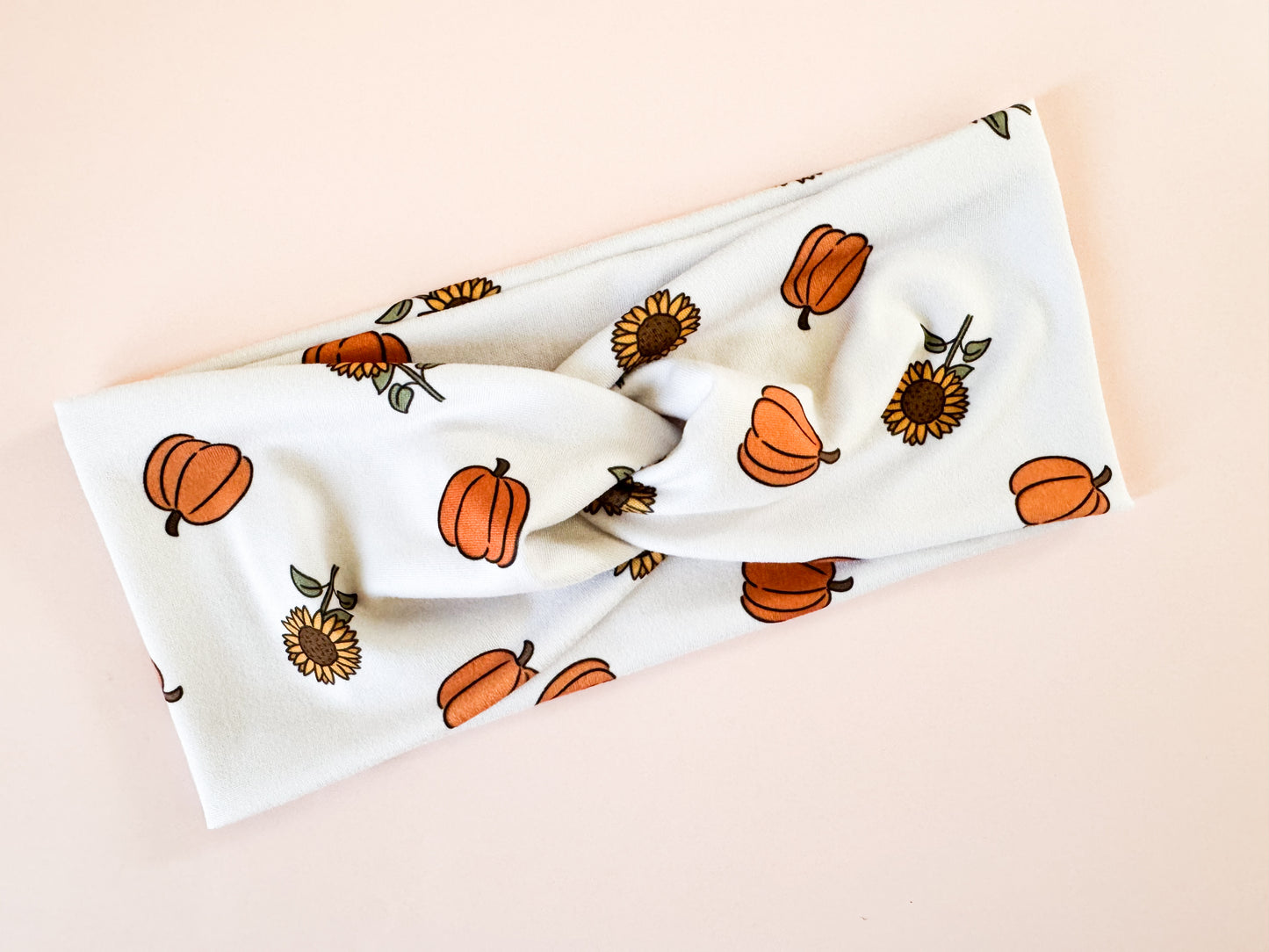 Pumpkin Sunflowers Headband