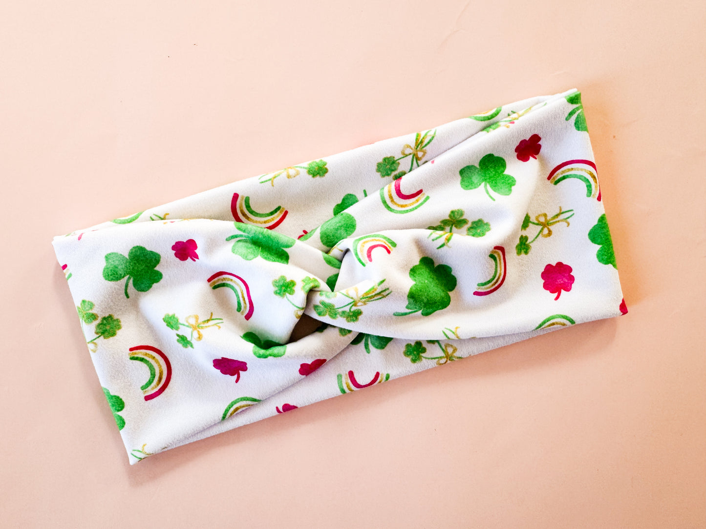 New Rainbow Clovers Headband
