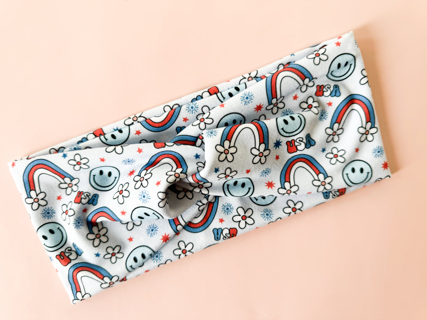New Smiley USA Headband