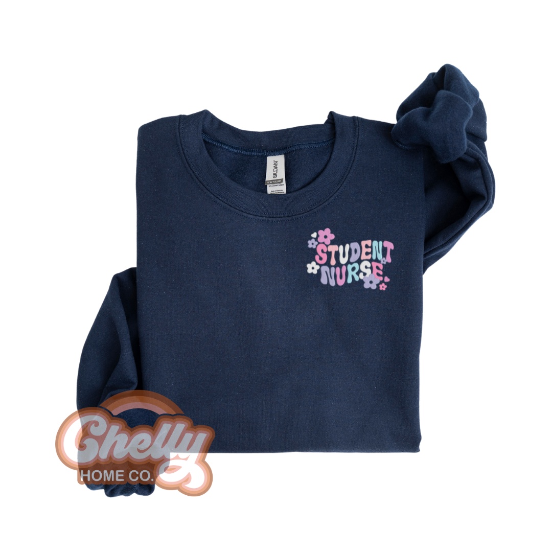 Student Nurse Embroidered Sweatshirt