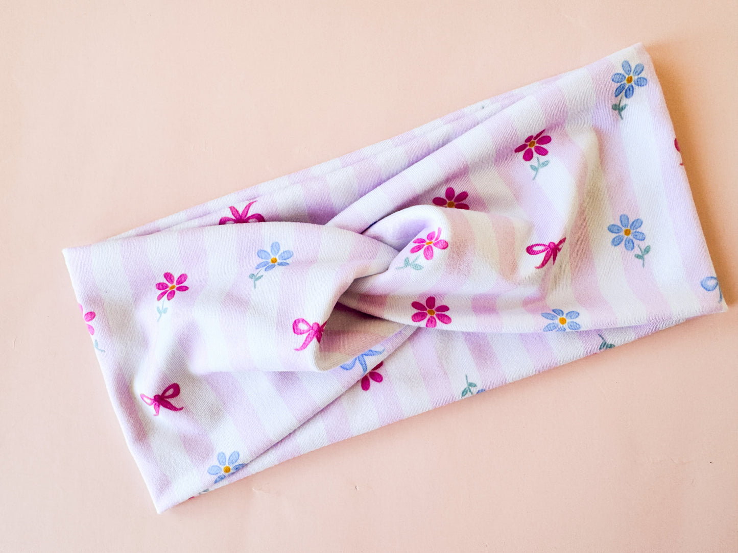 New Spring Flowers and Bows Headband