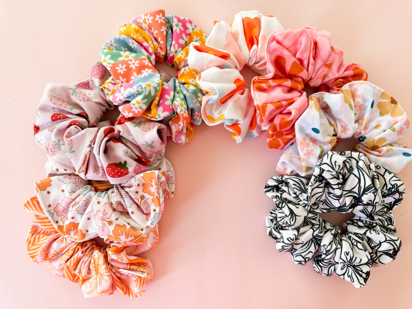 XL Floral Scrunchies