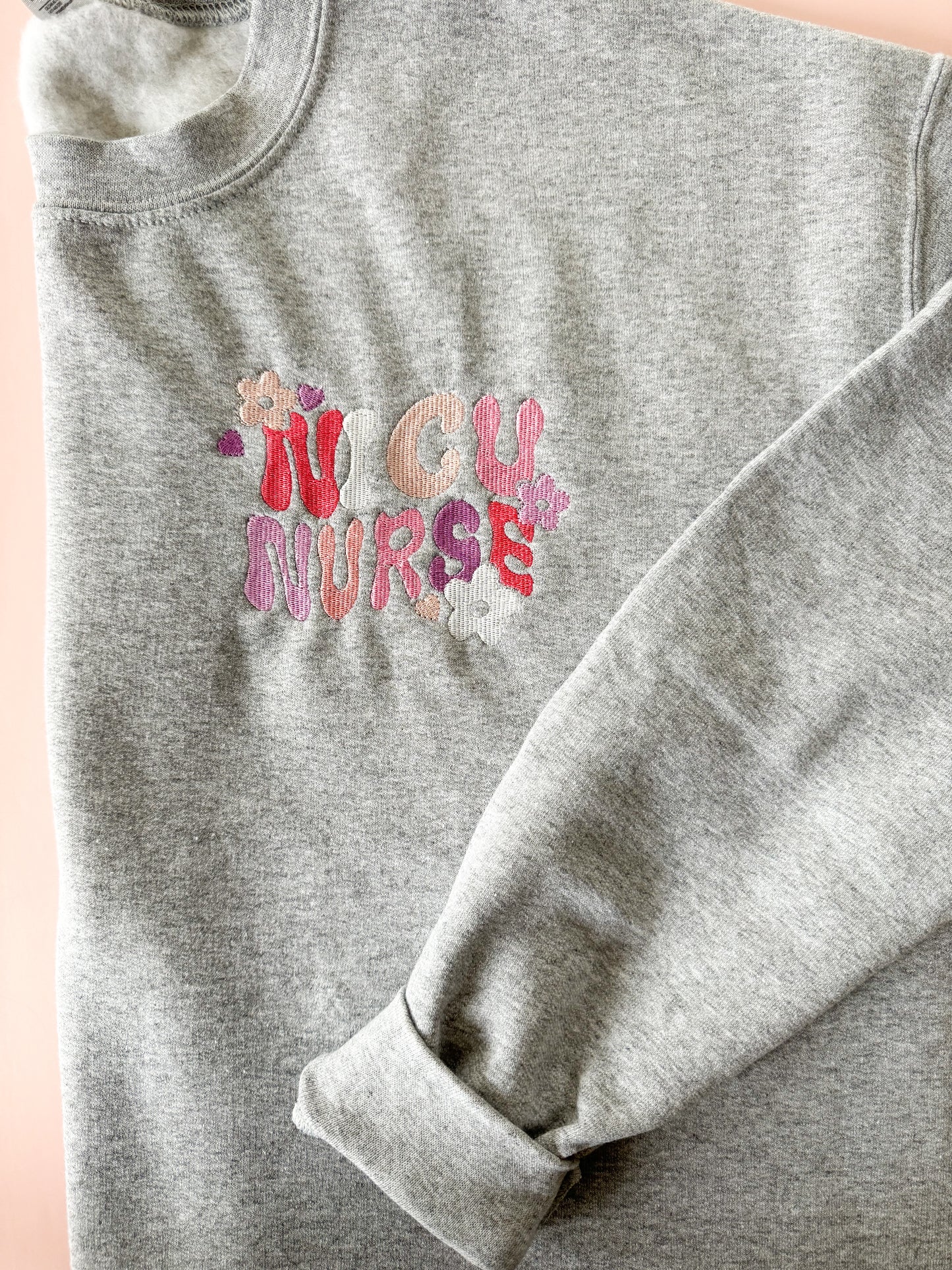 NICU Nurse Embroidered Sweatshirt