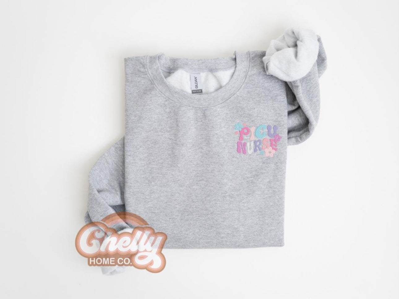 PICU Nurse Embroidered Sweatshirt