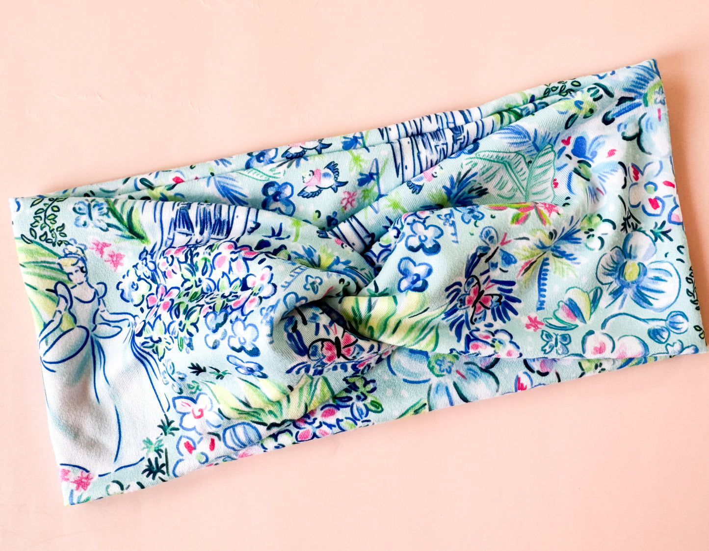 New Blue Magical Floral Headband