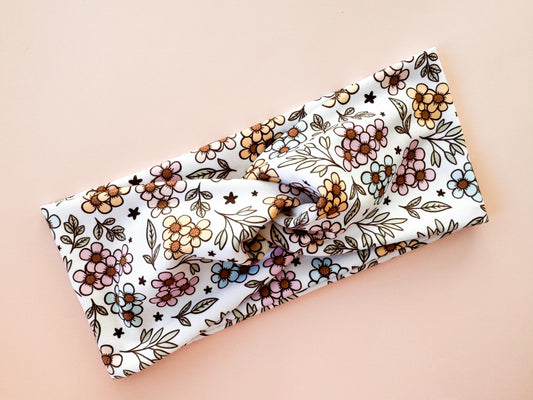 Amara Floral Twist Headband