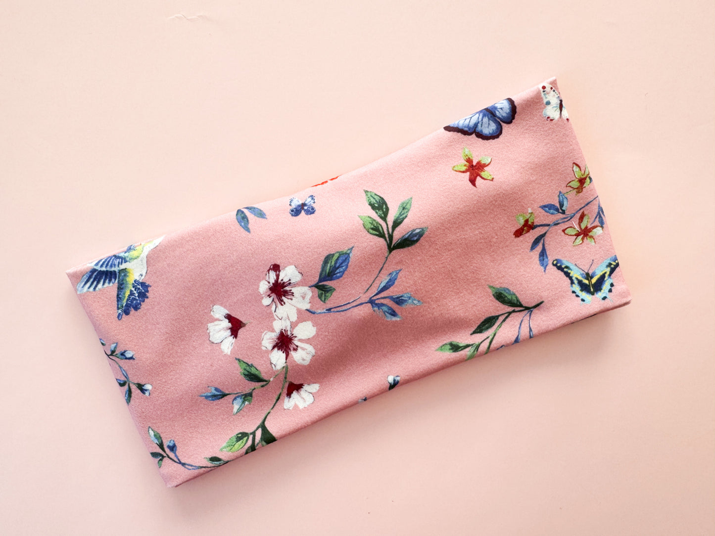 New Pink Spring Flowers Headband