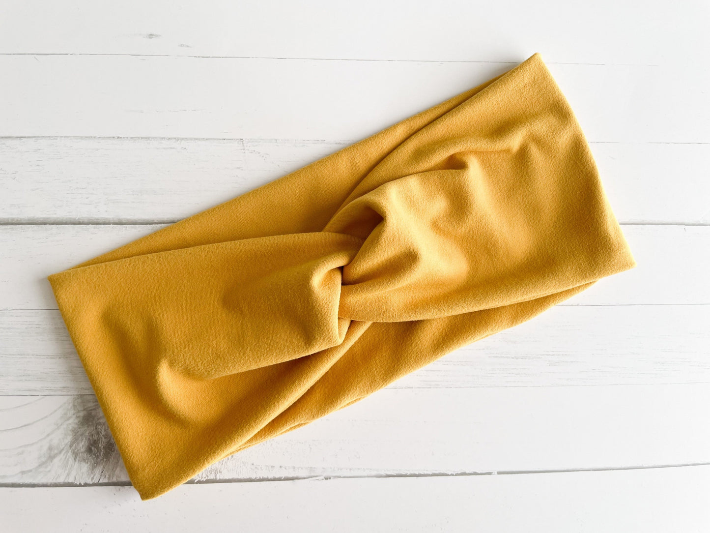 Mustard Solid Twist Headband