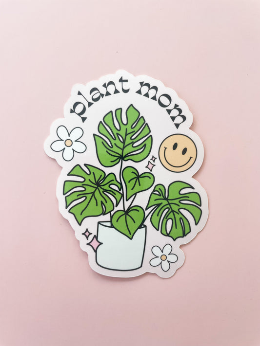 Plant Mom Vinyl Sticker