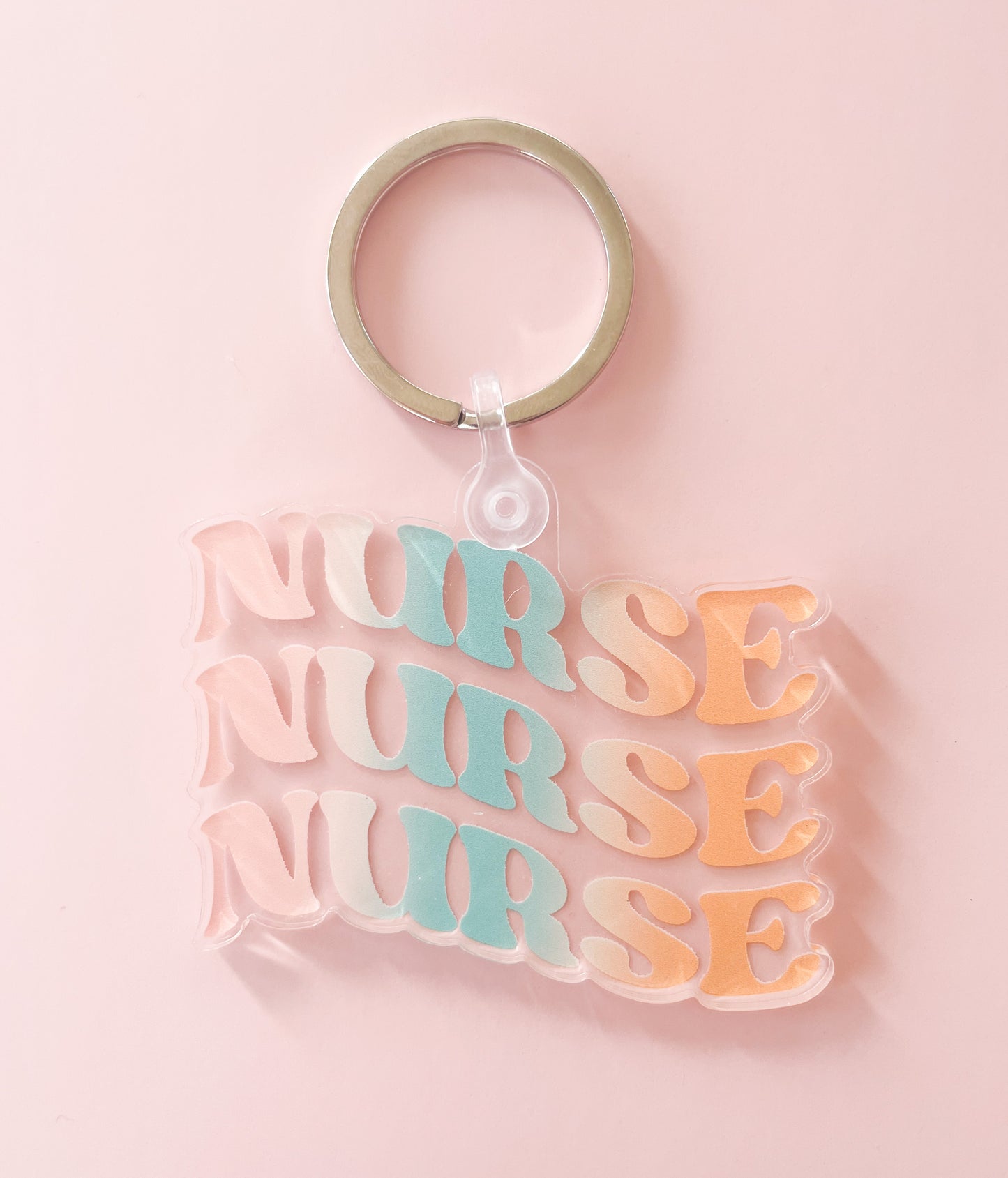 NURSE Gradient Acrylic Keychain