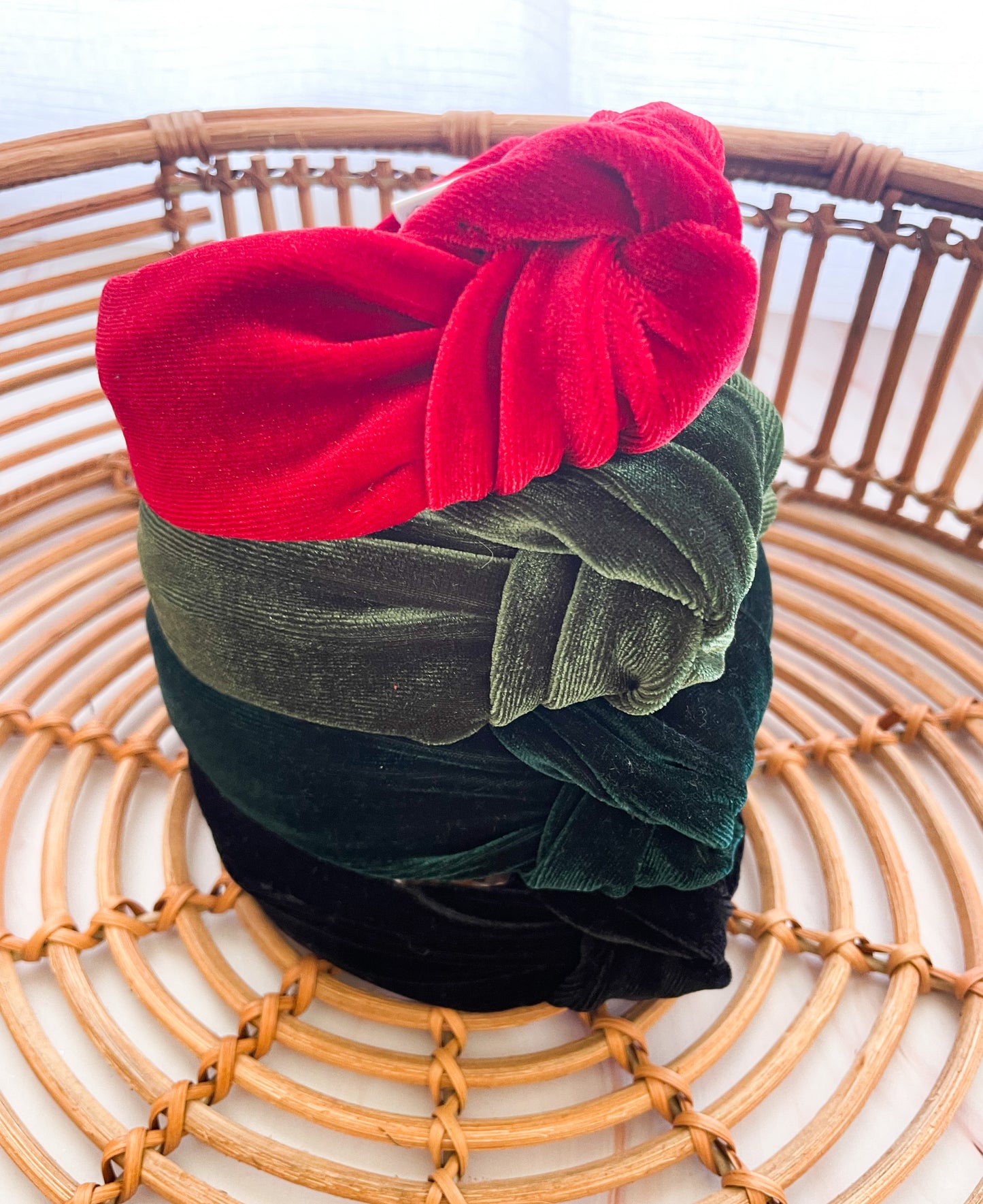 Holiday Velvet Knotted Headband